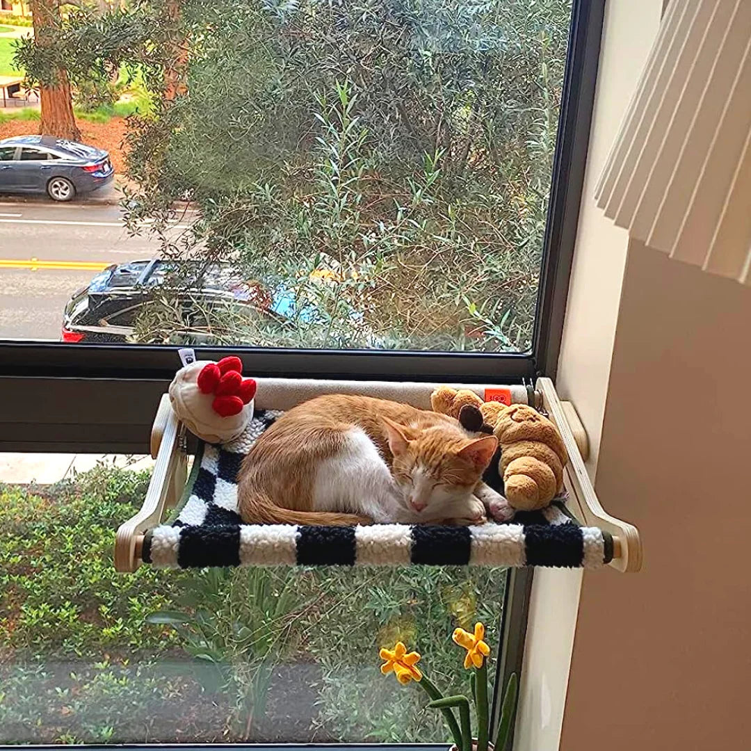 Window cat perch - Checkerboard color